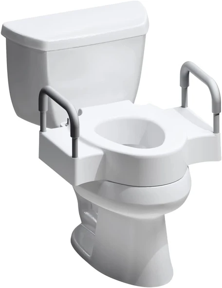 Bemis Rise 11,5 Cm (4,5 Inç) Çift Kilitli Güvenlik Kollu Klozet Kapağı, Beyaz ürün görseli 1