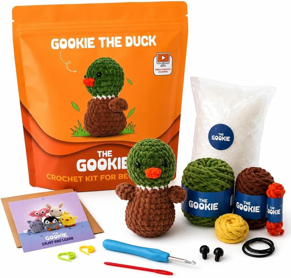 Amigurumi Ördek Tığ Kiti Örgü Seti ürün görseli 1