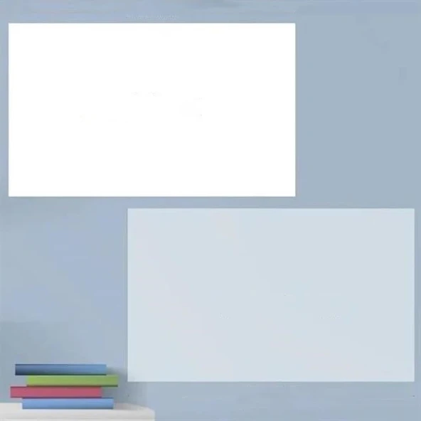 2'Li Paket 60X100 Cm 1X Beyaz, 1X Şeffaf Yapışkansız Tutunan Statik Pratik Yazı Tahtası, Çok Amaçlı, Duvara, Cama Yapışkansız Tutunur, Ders Çalışma Yazı Tahtası Manyetik Duvar Sticker ürün görseli 1