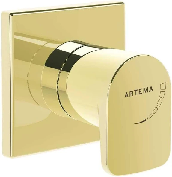 Artema Root Square A4272974 Ankastre Stop Valf, Altın ürün görseli 1