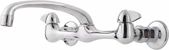 Pfister Pfirst Serisi Iki Metal Griff 2 Delik Duvara Monte Leine Ücretsiz Mutfak Armatürü, G1271000 ürün görseli 1