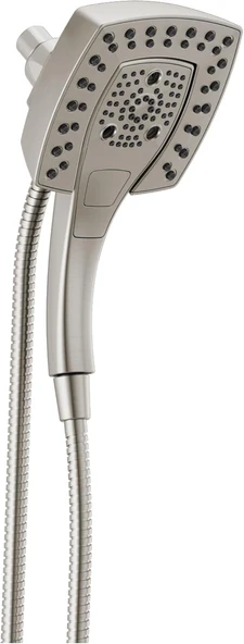 Faucet 5-Spray In2Ition Çift Duş Başlığı, El Spreyi, H2Okinetic Fırçalanmış Nikel Duş Başlığı, Hortum, Duş Başlıkları, Manyetik Yerleştirme, Lumicoat Paslanmaz 58474-Ss-Pr25 ürün görseli 1