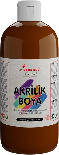 Red Kahverengi Akrilik Boya 500 Gr ürün görseli 1