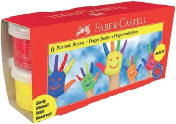 Faber-Castell Parmak Boyası, 45 Ml, 6 Renk ürün görseli 1