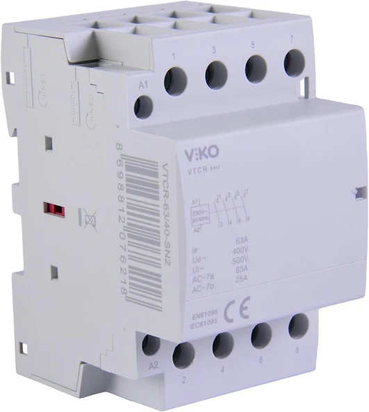 Vtcr-63/40 Sessiz Kontaktör 63A 4No ürün görseli 1