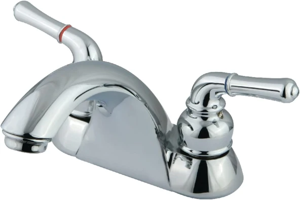 Brass Kb2621Lp Naples Lavabo Bataryası, 10 Cm Centerset, Krom Kaplama ürün görseli 1