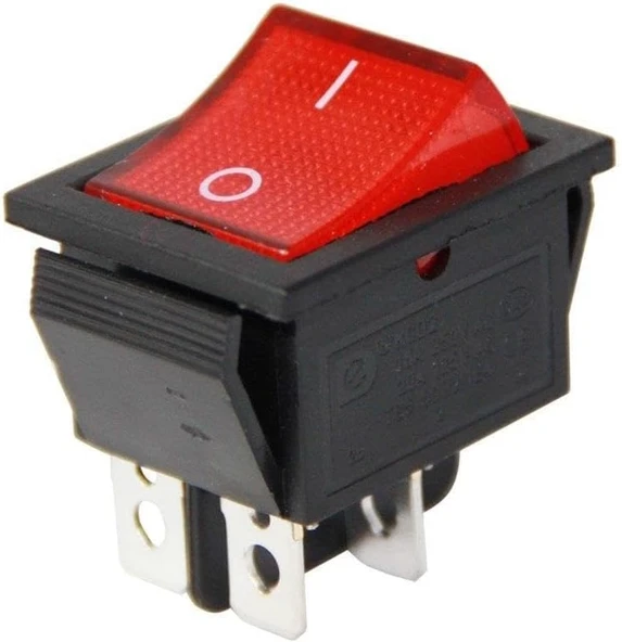 Sanec Ic-104A Geniş Işıklı Anahtar On-Off 6P ürün görseli 1