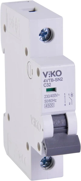 4Vtb-1C32 Otomatik Sigorta 4,5Ka C Tipi 1 Kutup 32A ürün görseli 1