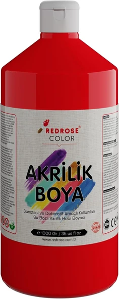 Red Kırmızı Akrilik Boya 1000 Gr ürün görseli 1