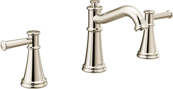 Moen T6405Nl Belfield İki Kollu Yaygın Banyo Musluğu, Cilalı Nikel ürün görseli 1