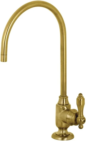 Brass Ks5197Tal Tudor Tek Saplı Su Filtreleme Musluğu, Saten Pirinç ürün görseli 1