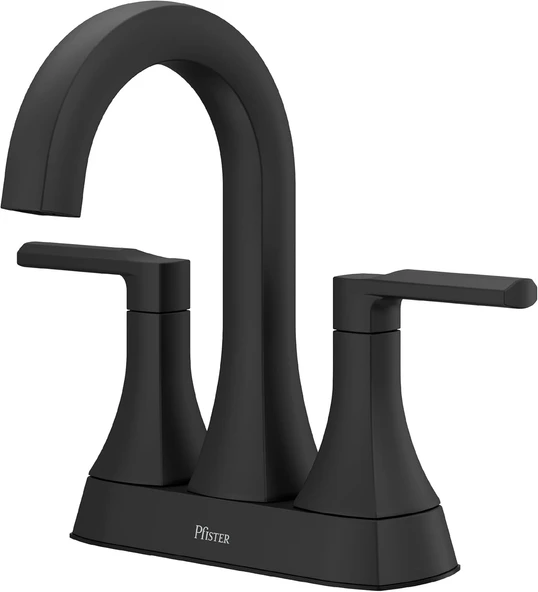 Pfister Vaneri 2 Saplı 10,4 Cm Orta Set 3 Delikli Banyo Lavabo Bataryası Mat Siyah Kaplama Lf048Vribb ürün görseli 1
