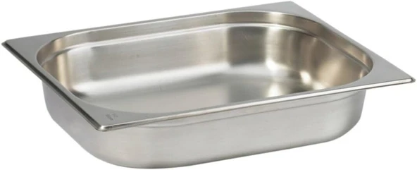 Paslanmaz Çelik Gastronom/Gastronorm Küvet Gn 1/2-65 (32,5 X 26,5 X 6,5 Cm) ürün görseli 1