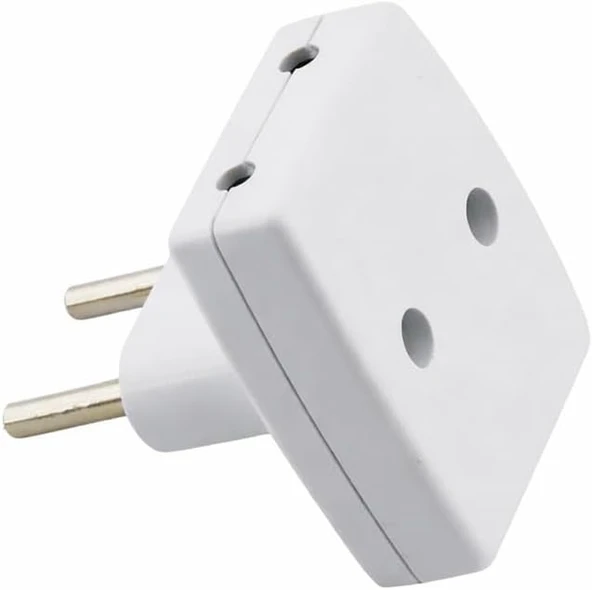 T Tipi Golyat Fiş Priz Dönüştürücü, Universal Çok Amaçlı Adaptör, Yüksek Dayanıklı Sert Plastik, 220V Uyumlu, Ev Ofis Seyahat Kullanımı İçin Güçlü Priz Çevirici ürün görseli 1