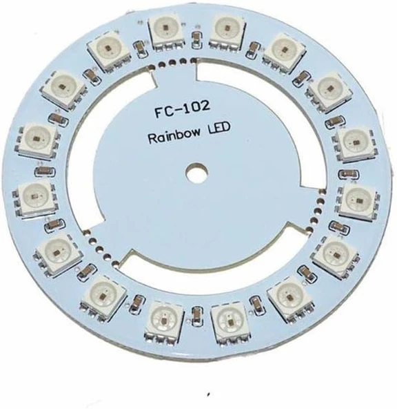 Sanec Ws2812B 16 Tur 5050 Rgb Full Renk Led Modülü - Arduino ürün görseli 1