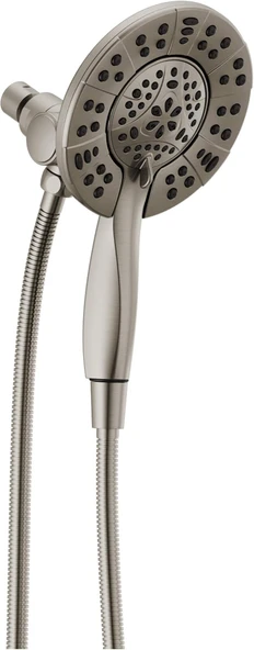 Faucet 4-Sprey In2Ition El Spreyli Çift Duş Başlığı, Hortumlu Fırçalanmış Nikel Duş Başlığı, Duş Başlıkları El Duşları, El Duşu Başlıkları, Paslanmaz 58499-Ss ürün görseli 1