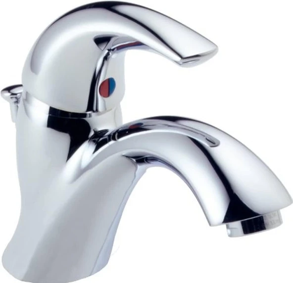 Faucet Klasik Orta Set Banyo Bataryası Krom, Banyo Lavabo Bataryası, Tahliye Montajı, Krom 583Lf-Wf ürün görseli 1