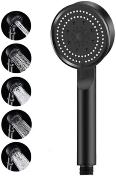 5 Fonksiyonlu Turbo Fan Duş Başlığı – Siyah, Yüksek Basınçlı, Su Tasarruflu, Masaj & Yağmur Spreyli, Şık Tasarım ürün görseli 1