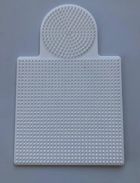 Hdg Ütü Ile Yapışan Boncuk Dizme Tablası Büyük Boy - Kare : 15,5 Cm - Daire : 8,5 Cm - Beyaz Renk ürün görseli 1