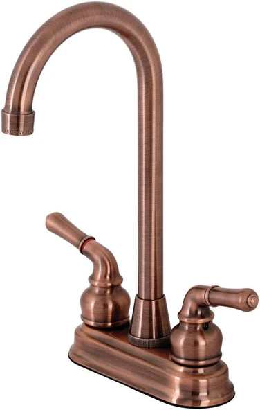 Brass Kb496 Magellan Bar Musluk, Antik Bakır, 2,75 X 2,75 X 2,13 ürün görseli 1