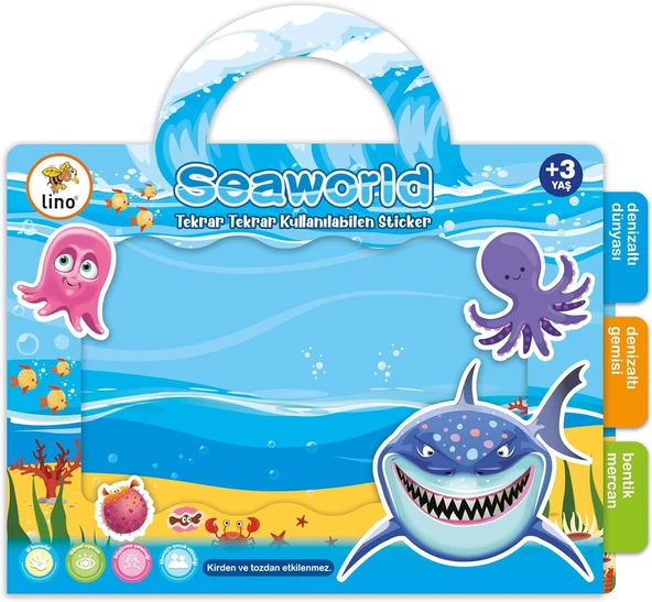 Lino Tekrar Tekrar Kullanılabilen Sticker Seaworld ürün görseli 1