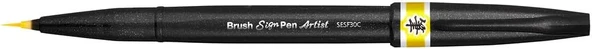 Pentel Sing Pen Brush İnce Uçlu Fırça Kalem Sari ürün görseli 1
