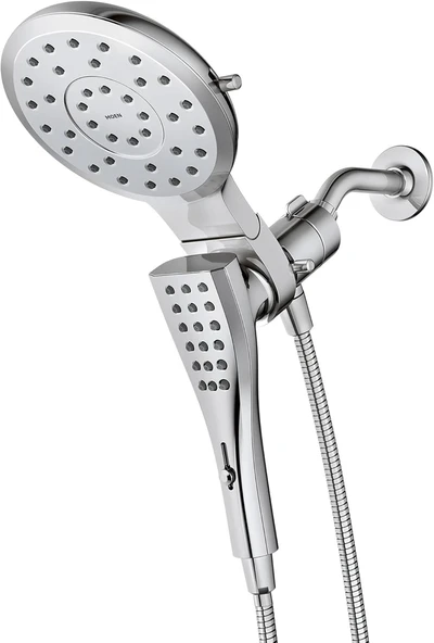 Moen 220C3 Verso Sekiz Fonksiyonlu 17,78 Cm Çaplı Sprey Başlığı Standart, El Duşu, Krom ürün görseli 1