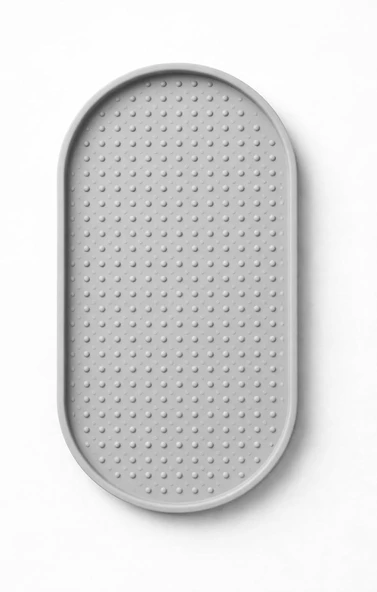 Busstier Silikon Yağdanlık Sıvı Sabunluk Altlığı 24X12 Cm Kaymaz Isıya Dayanıklı Kolay Temizlenebilir Mutfak Banyo Tezgah Koruyucu Çok Amaçlı Şık Tasarım (Gri) ürün görseli 1