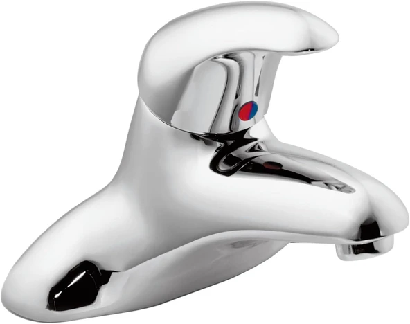 Moen 8414 Ticari M-Dura 4 İnç Centerset Lavabo Bataryası Drenajlı 2,2 Gpm, Krom, 0,5 ürün görseli 1
