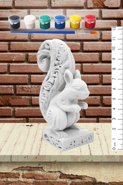 Postermanya Sincap Figür Yetişkinler İçin Boyama Seti, Sanatsal Hobi,Büyükler İçin Boyama,Hediye Mandala Heykel ürün görseli 1