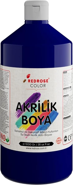Red Lacivert Akrilik Boya 1000 Gr ürün görseli 1