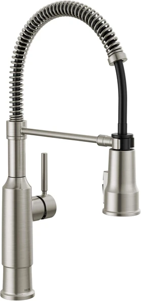 Faucet Theodora Pull Down Püskürtücülü Mutfak Bataryası, Ticari Mutfak Lavabo Bataryası, Mutfak Lavabo Muslukları, Manyetik Yerleştirme Püskürtme Kafası, Spotshield Paslanmaz 18804Z-Sp-Dst ürün görseli 1