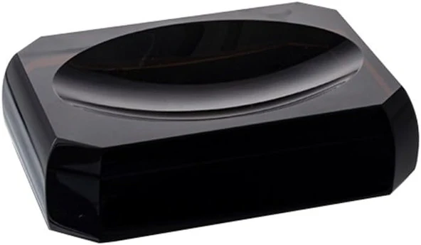 System Cyrstal Bath Accessory Soap Dish Brown Siyah Tek Ebat Ba2051 008 C7 ürün görseli 1