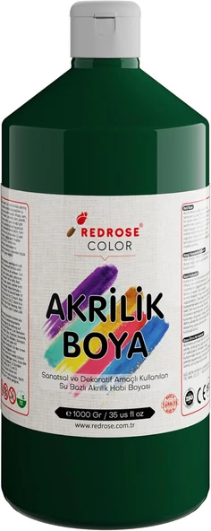 Red Koyu Yeşil Akrilik Boya 1000 Gr ürün görseli 1