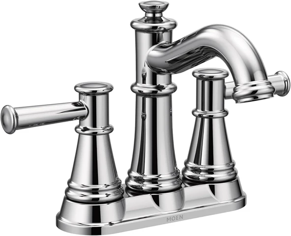 Moen 6401 Belfield İki Kulplu Centerset Banyo Bataryası, Krom ürün görseli 1