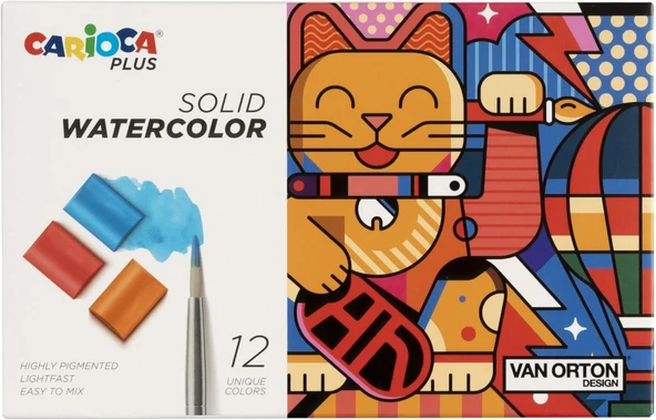 Carioca Tablet Sulu Boya 12'Li (Fırçali) ürün görseli 1