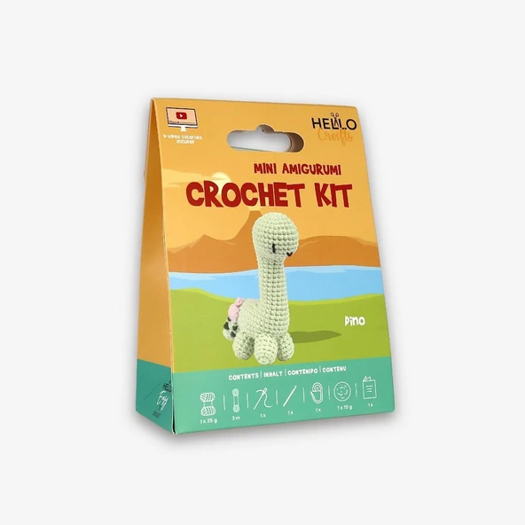 Tığ İşi Amigurumi Kitleri Dino ürün görseli 1