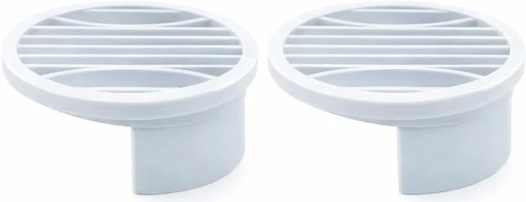 2 Li Yuvarlak Gider Süzgeci Koku Önleyici Kapak, Banyo, Mutfak, Duş Zemin Giderlerinde Kullanıma Uygun, 10 Cm Çap, Dayanıklı Plastik, Saç Atık Tutucu Izgaralı Tasarım, Kolay Temizlik ürün görseli 1