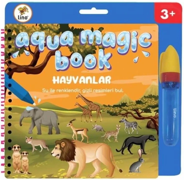 Lino Aqua Magic Book Hayvanlar (Sihirli Boyama Kitabı) ürün görseli 1