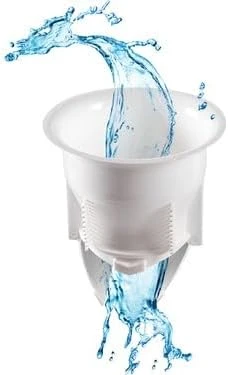 Made Sessiz Alaturka Tuvalet Kapağı Wc Matik - Çift Kapaklı Koku Haşere Önleyici Tuvalet Taşı Aparatı - Koku Matik, Beyaz ürün görseli 1
