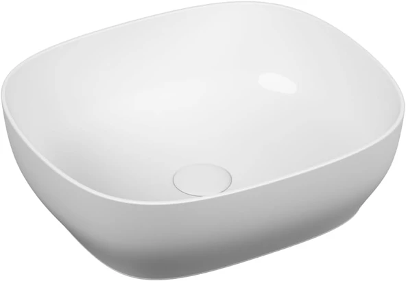 Outline 5994B403-0016 Kare Lavabo, 48 Cm, Beyaz ürün görseli 1