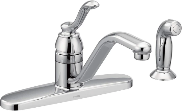 Moen 7051 Krom Tek Saplı Mutfak Bataryası ürün görseli 1