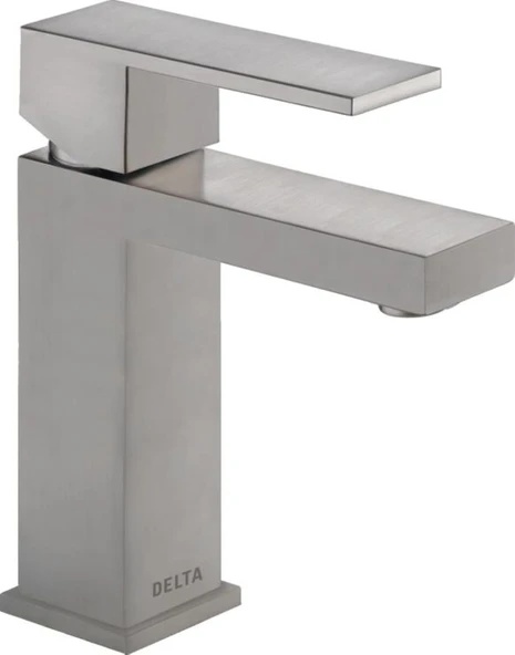 Faucet Tek Delikli Banyo Musluğu Fırçalanmış Nikel, Tek Kollu Banyo Musluğu, Gider Montajı, Paslanmaz Çelik 567Lf-Sspp ürün görseli 1