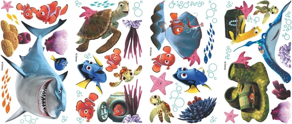 Roommates Rmk2059Scs Rm – Her Nemo Duvar Dövmesi, Pvc, Renkli, 29 X 13 X 2,5 Cm ürün görseli 1