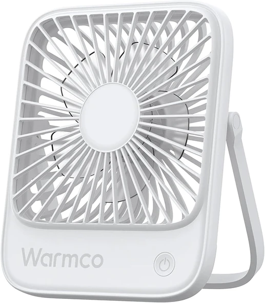 Warmco D1 Masaüstü Vantilatör Usb Type-C Bağlantılı Taşınabilir İnce Soğutucu Fan (Beyaz) ürün görseli 1