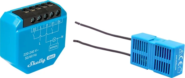 Shelly 1L Gen3 Bypass, Wlan Akıllı Şalter, 1 Kanal, Alexa Google Home, Hub Gerekmez, Uzaktan Kumanda, Nötr Iletken Gerekmez, Sıva Altı Montaj, 5 W Üzerindeki Yükleri Eder ürün görseli 1