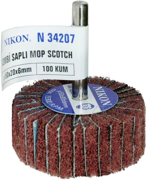 N34207 Saplı Kombi Mop Non Woven Zımpara ürün görseli 1