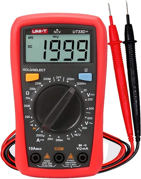 Uni-T Ut33D+ 600V 10A Dijital Multimetre ürün görseli 1