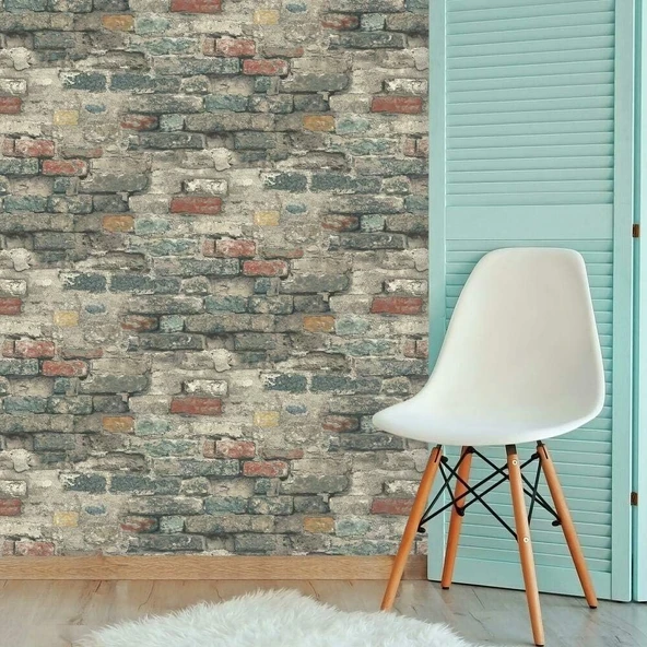 Rm Studio Rmk11080Wp Peal & Stick Duvar Kağıdı, Boz Kahverengi/Altın, 20,5 Inç X 16,5 Feet ürün görseli 1