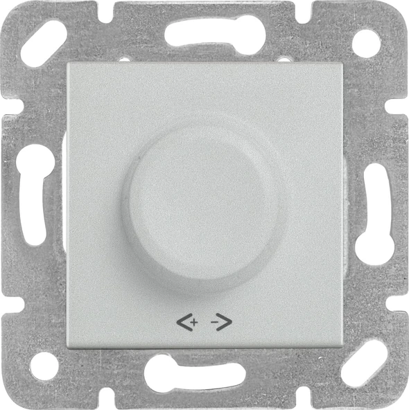 Novella/Trenda Metalik Beyaz Dimmer Rl 20 500W Mekanizma Düğme/Kapak ürün görseli 1